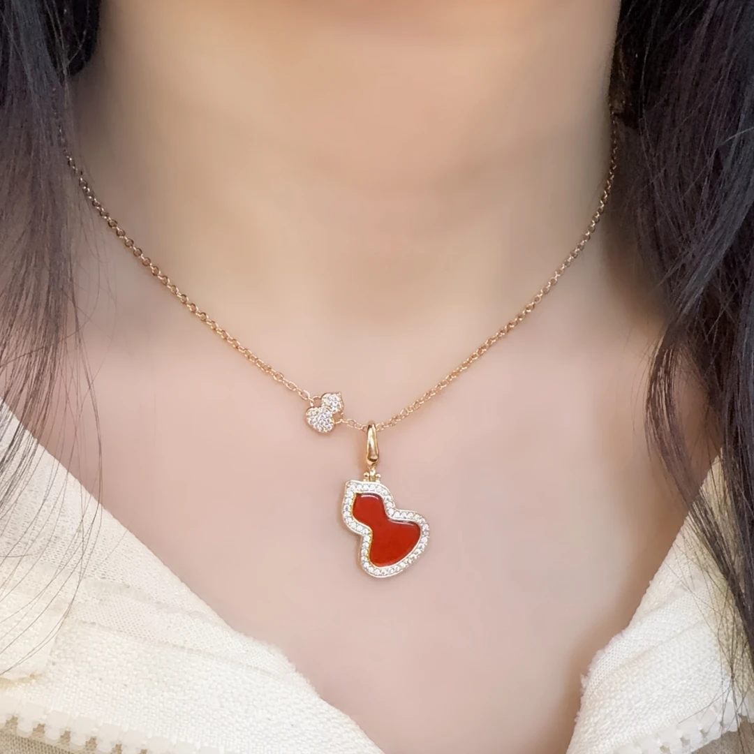 钛钢合成锆石项链 【 拿拿专属 】轻奢气质葫芦项链