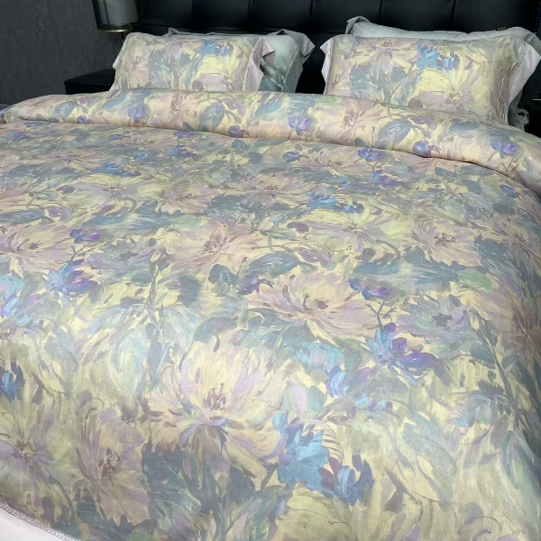 【爆款】数码印花高精密四件套四季款--粉黛