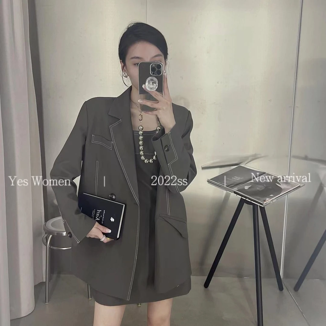 7.31【黑标曼哈顿西装套组】西装+小吊带 两件套DYF0204