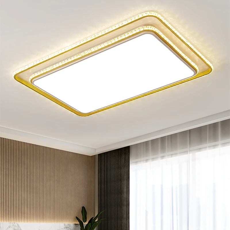 新款铁艺吸顶灯高亮LED客厅吸顶灯大气时尚轻奢风卧室灯餐厅灯