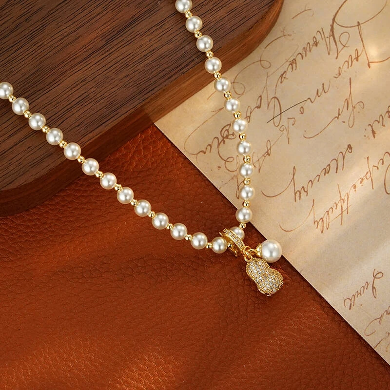 铜合金项链 54 （40+5）【好事花生】轻奢气质时尚百搭花生吊坠项链