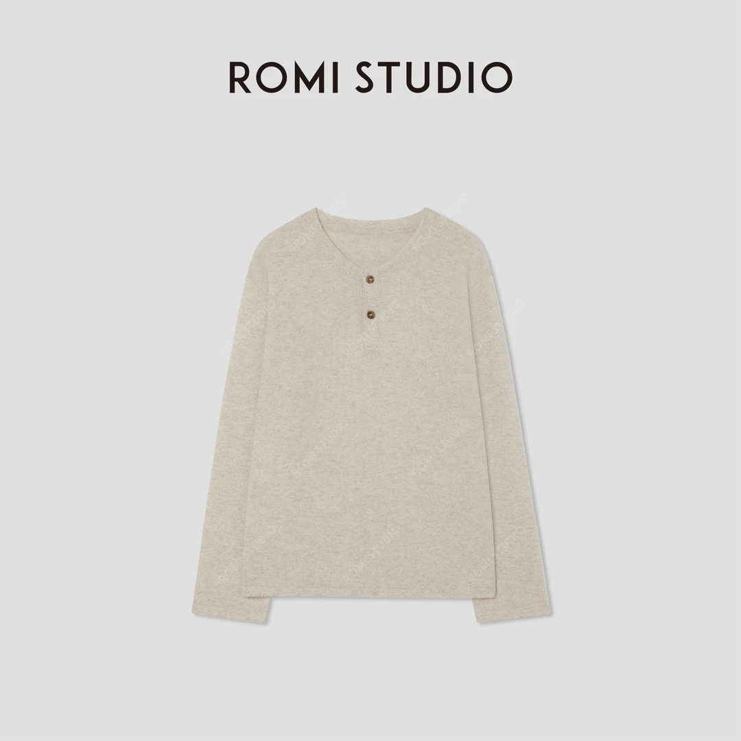ROMI STUDIO“温柔已至” 康赛妮山羊绒绵羊毛混纺毛衫 RW24WST1266