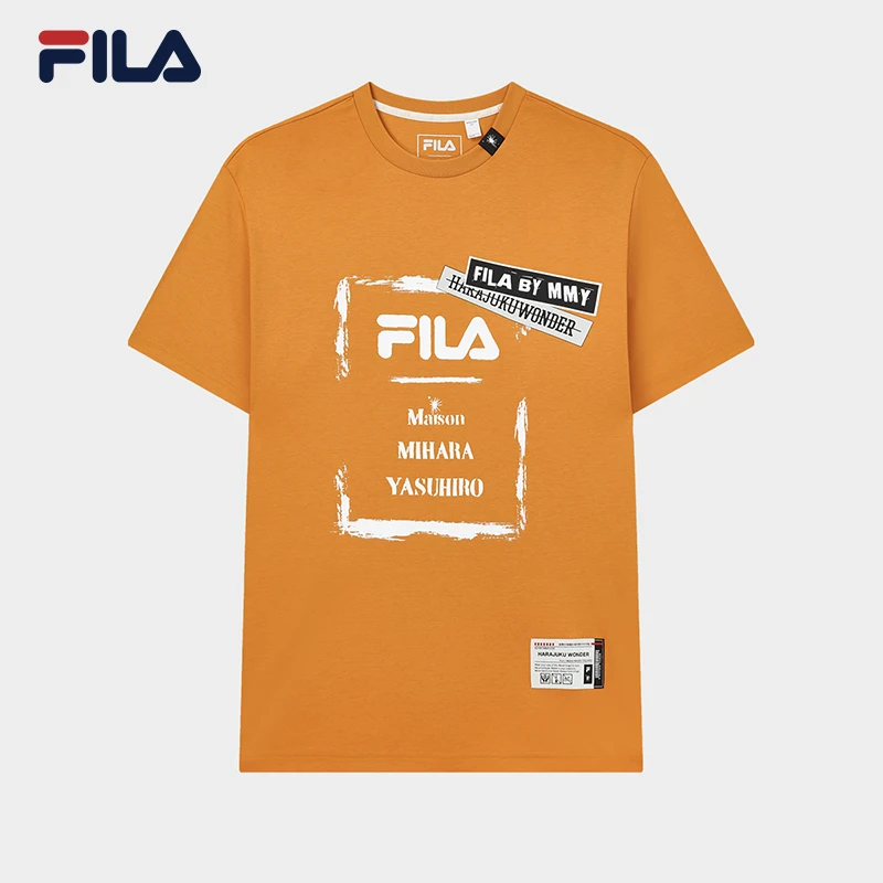 【FILA】斐乐男装秋季潮流时尚MIHARA联名双面布短袖F11U333101F