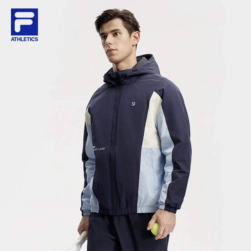 Fila/斐乐男装【保暖防风亲肤】24春季新款运动休闲外套A11M413901F