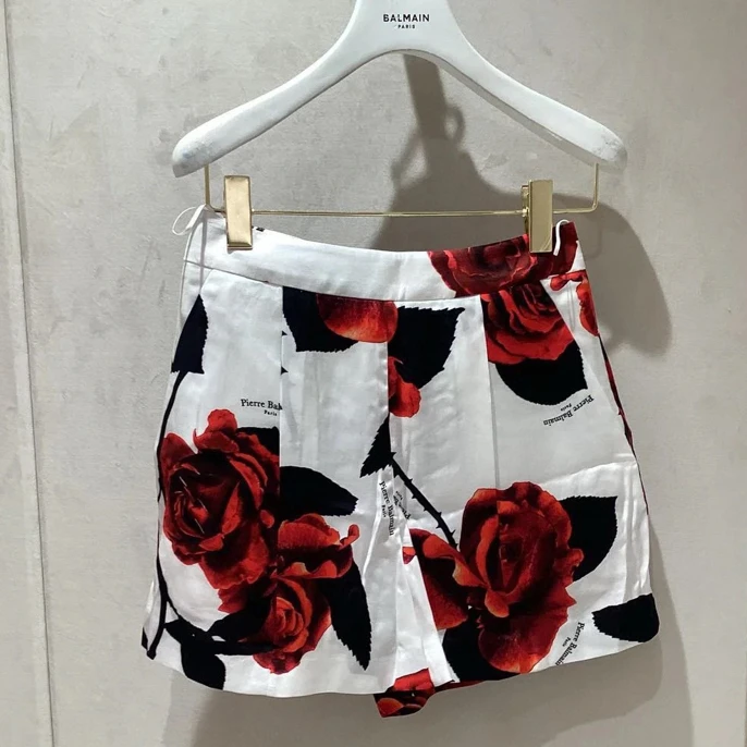 Balmain 24新款玫瑰花系列短裤 【4月到】