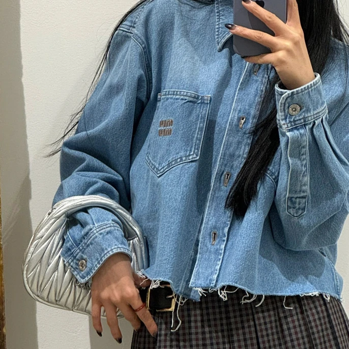 Miu Miu 蓝色牛仔衬衫