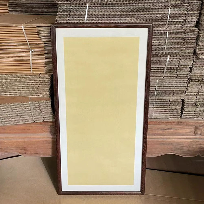 鸡翅木50CM*100CM画框 字画装裱 新中式 实木画框