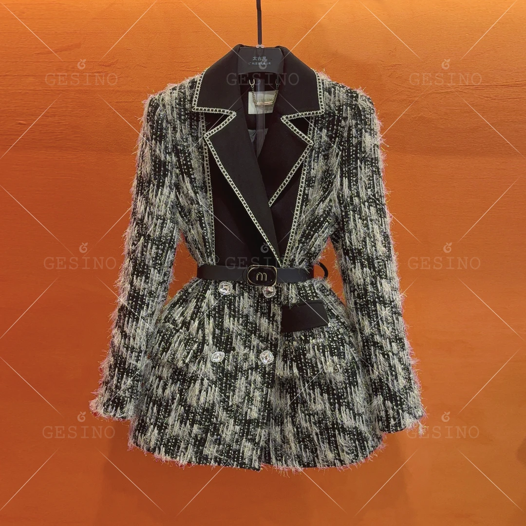 【闵闵】秋冬高奢限定款|优雅气质轻奢款法式设计外套G-0336