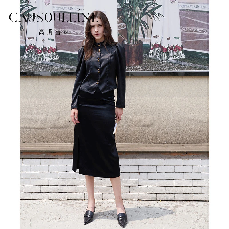 高斯雪岚【秋装活动】显瘦百搭款长袖休闲衬衫上衣女24316181