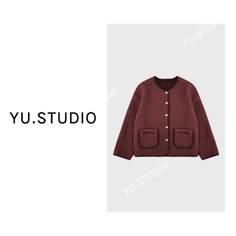 方和屿.2024秋冬新款长袖上衣女休闲气质时尚圈圈毛外套8020