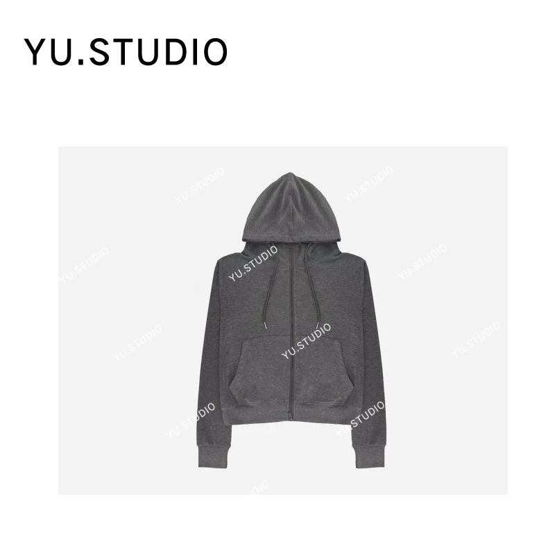 方和屿.连帽卫衣女装韩版百搭休闲纯色拉链开衫外套潮A06-5181