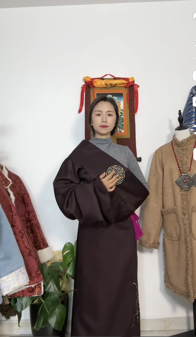 【甲央】女士藏袍 包邮 康巴藏装藏服藏式