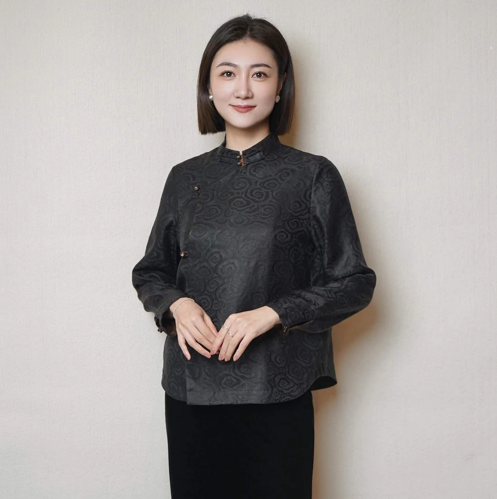 【栖香锦】“梦觉透窗风一线，寒灯吹息”设计师款  新中式 上衣