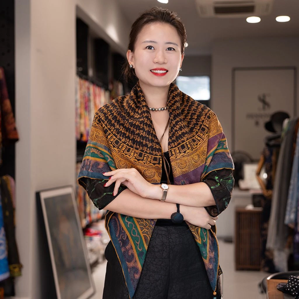 【唐咔】宫丽108x108cm6A纯100桑蚕丝绫罗提花国风民族风