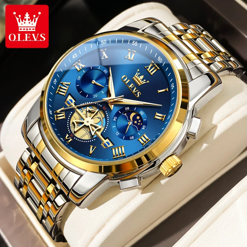 瑞士正品牌男士手表男款镂空机械表防水高档多功能石英男表十大