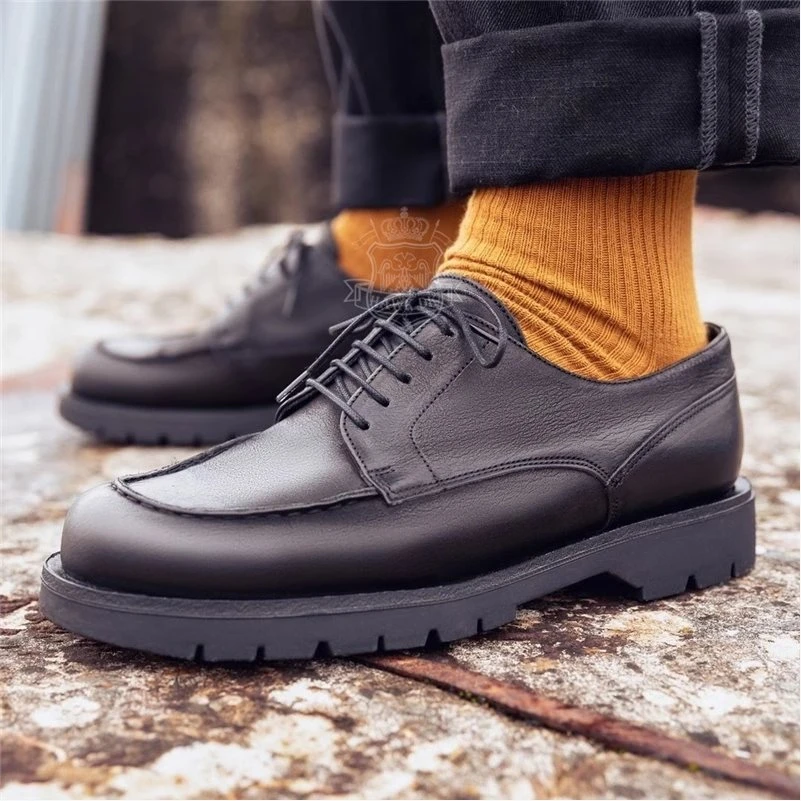 法国KLEMAN现货正品手工低帮皮鞋胶底Paraboot同款Frodan 休闲鞋