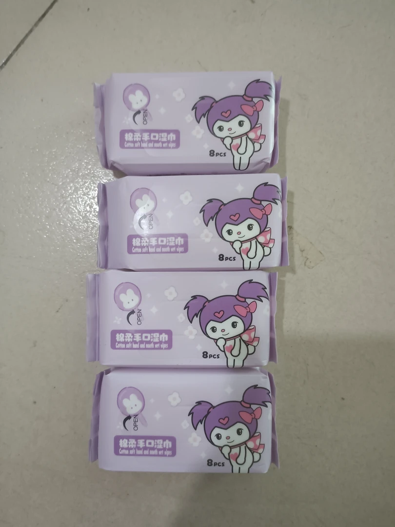 棉柔手口湿巾3包