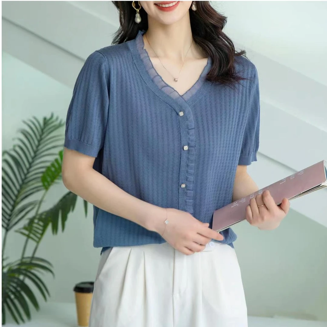 假开衫短袖女宽松T恤上衣