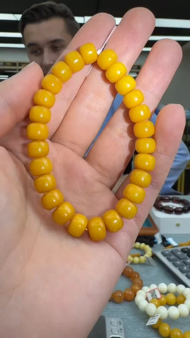 【闪购商品】琥珀手串未镶嵌435秒拍号