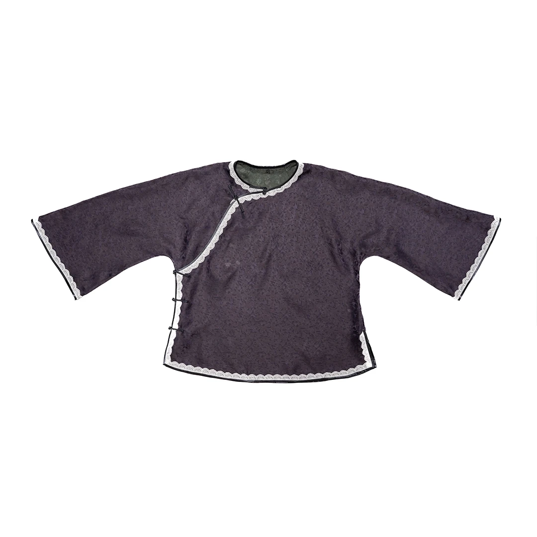 丘美【燕歌行】炒色萝长袖休闲中式气质复古衬衫新中式中国风