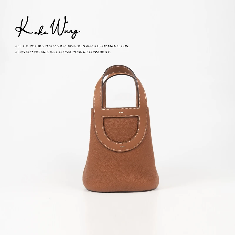 KOKO WANG时尚气质轻奢”猪鼻子“百搭真皮手提包包220994H03S06