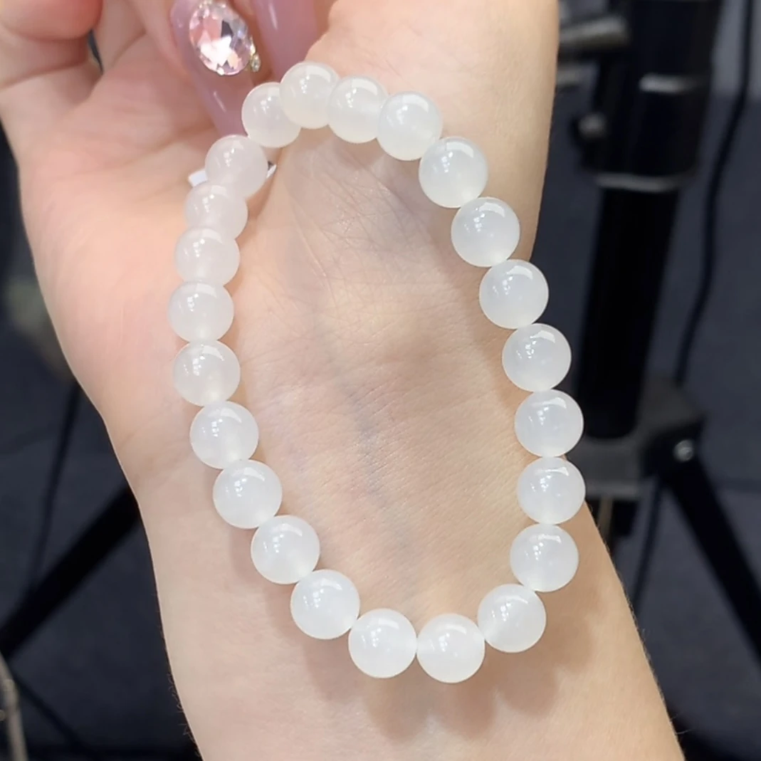 【云珠玉阁】和田玉BY08白玉和田玉手串简约清新多色多样性发一串