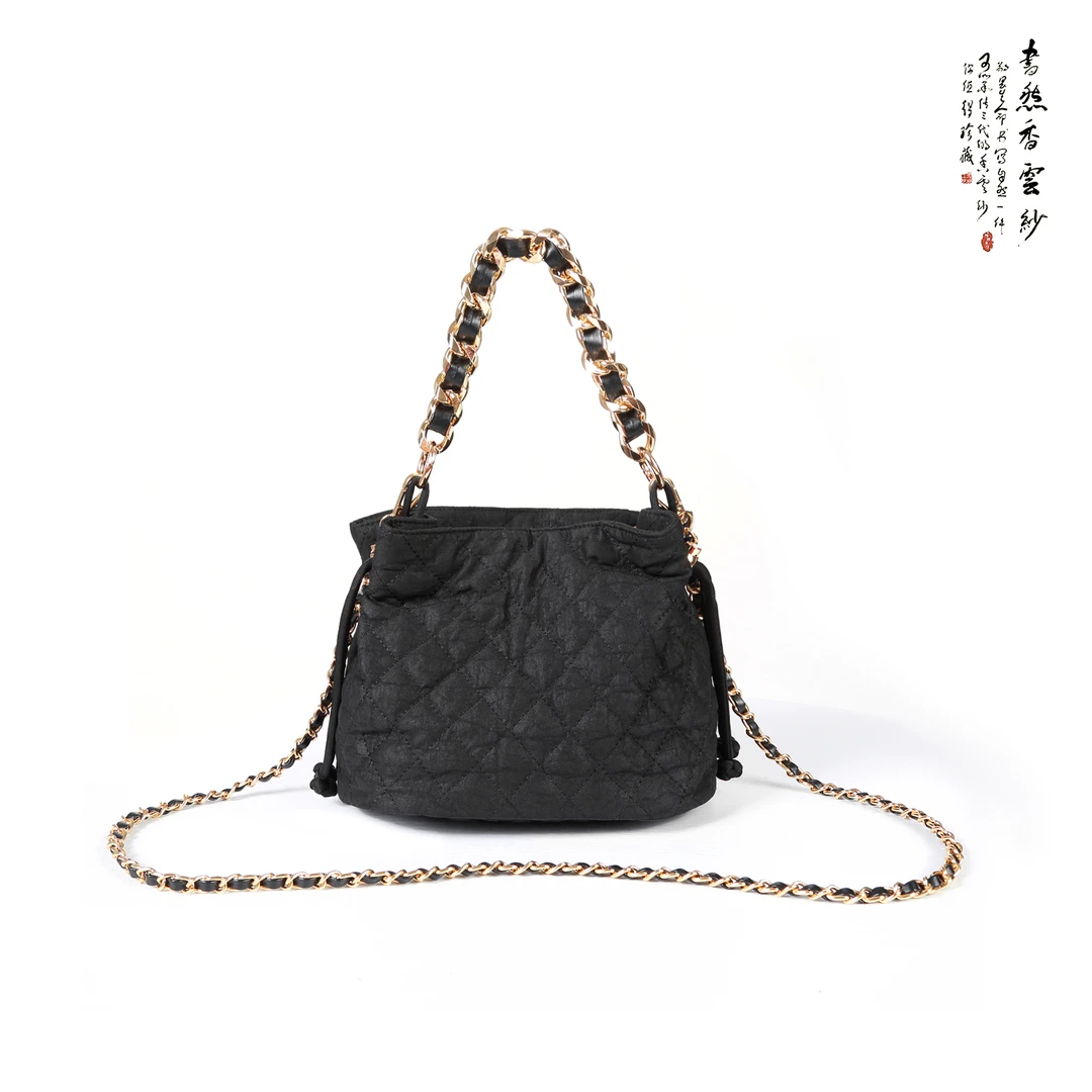 【书然瑰蜜】香云纱手提斜挎包   S121