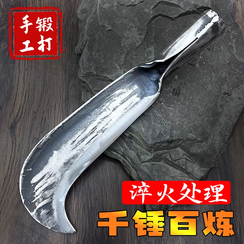手工锻打砍柴刀农用砍竹砍树老式柴刀砍材砍木坎刀户外开路劈柴刀