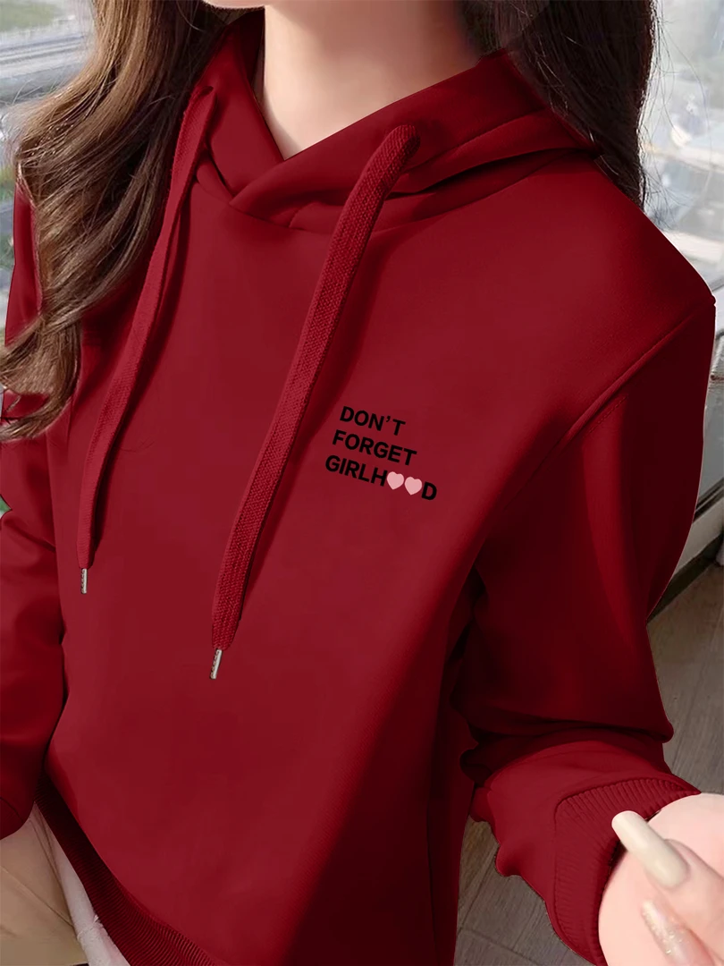 连帽卫衣秋冬加绒加厚外套新款宽松休闲时尚洋气显瘦长袖女士上衣