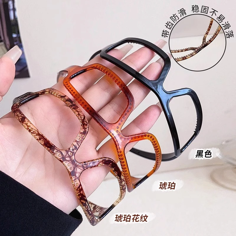 眼镜框发箍不勒头夏季发卡女2024新款亚克力头箍外出百搭夏天头饰