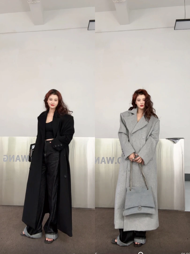 COCOWANG# 绵羊毛经典延续 廓型显瘦大衣