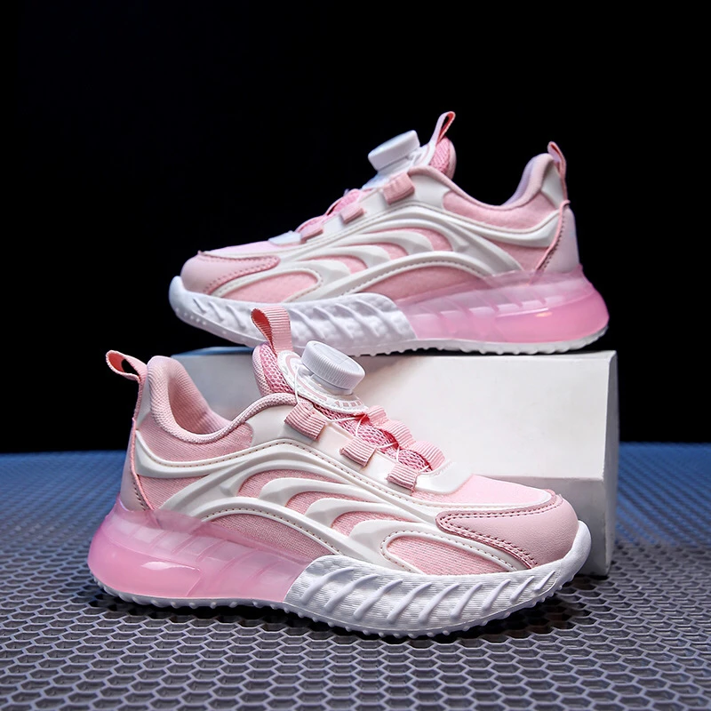 女孩运动鞋2023秋季新款网面透气学生运动休闲鞋女孩防滑轻便网鞋