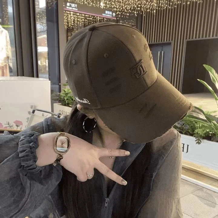 新款加大加宽版刺绣棒球帽潮款秋冬鸭舌帽显脸小百搭ins男女同款