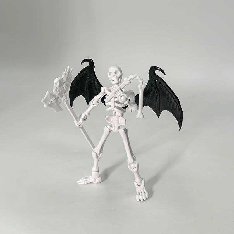 骷髅萝卜人偶恶魔之翼天使骷髅黑翅天使Dummy13多关节可动diy玩具