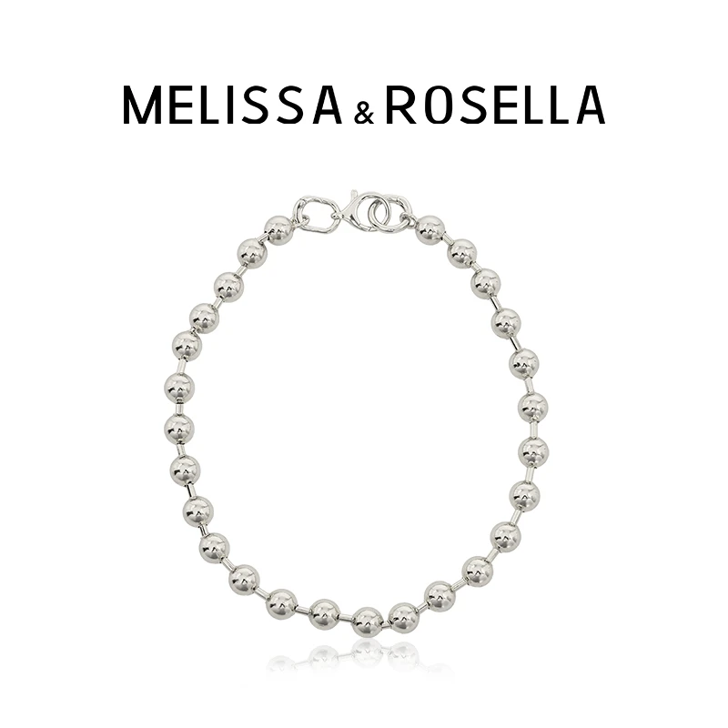 MELISSA&ROSELLA 铜合金项链 多戴休闲感球球项链简约轻奢潮小众