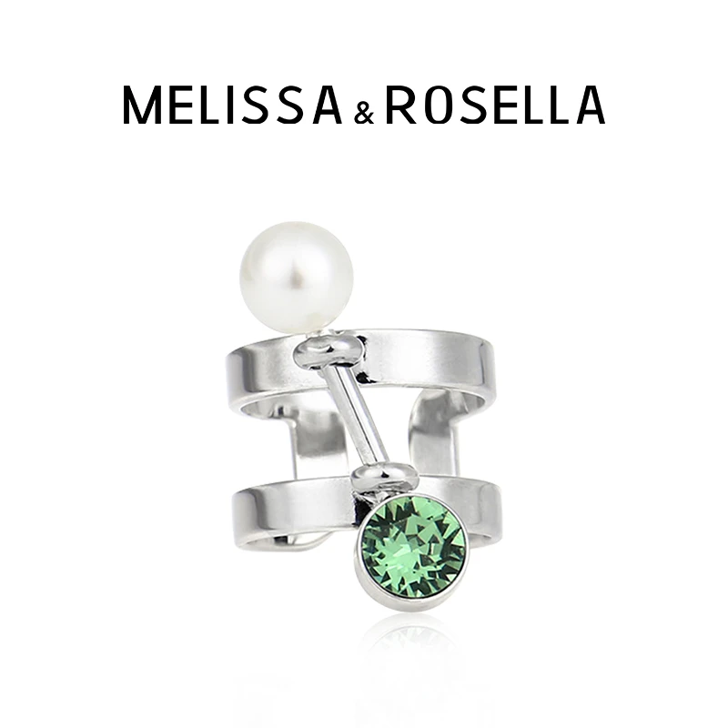MELISSA&ROSELLA 铜合金戒指 风向标开口戒指百搭简约个性指环