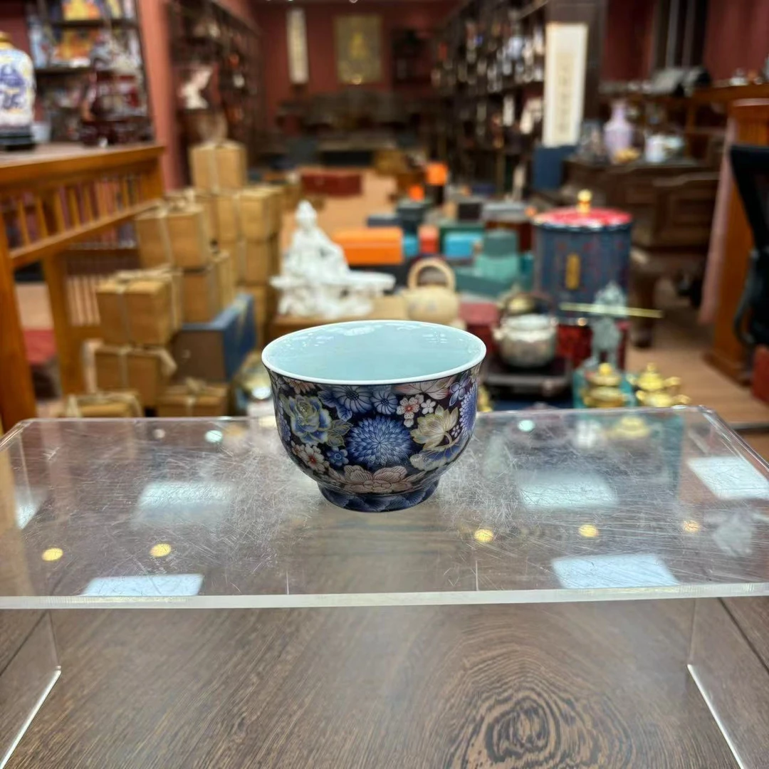 【闪购商品】c蓝底万花主人杯