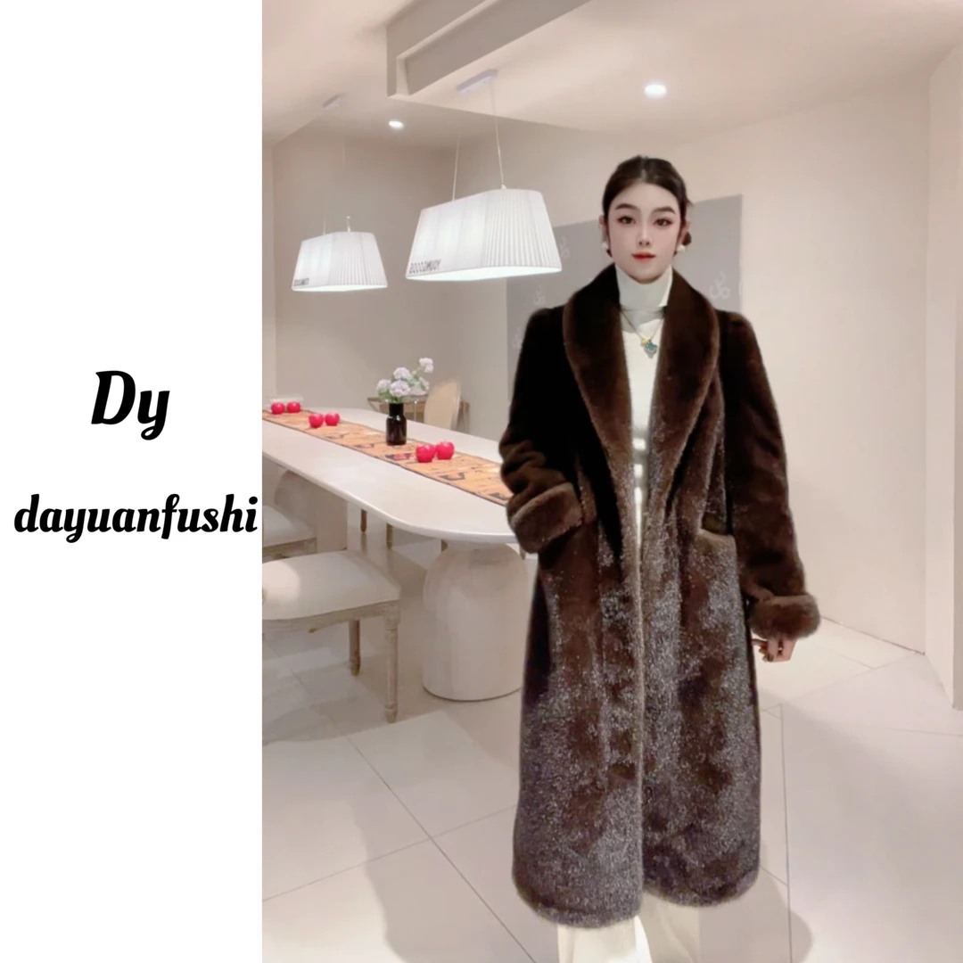 DAYUAN-苏黎世大衣-网红冬季时尚显气质名媛奢华毛毛大衣