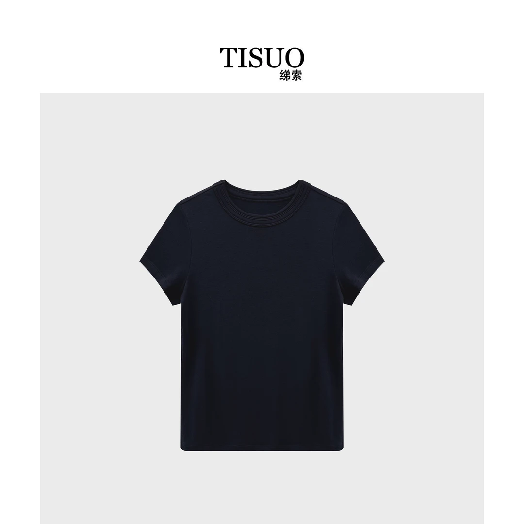 TISUO/绨索“基础必备”超柔圆领短袖TS861040