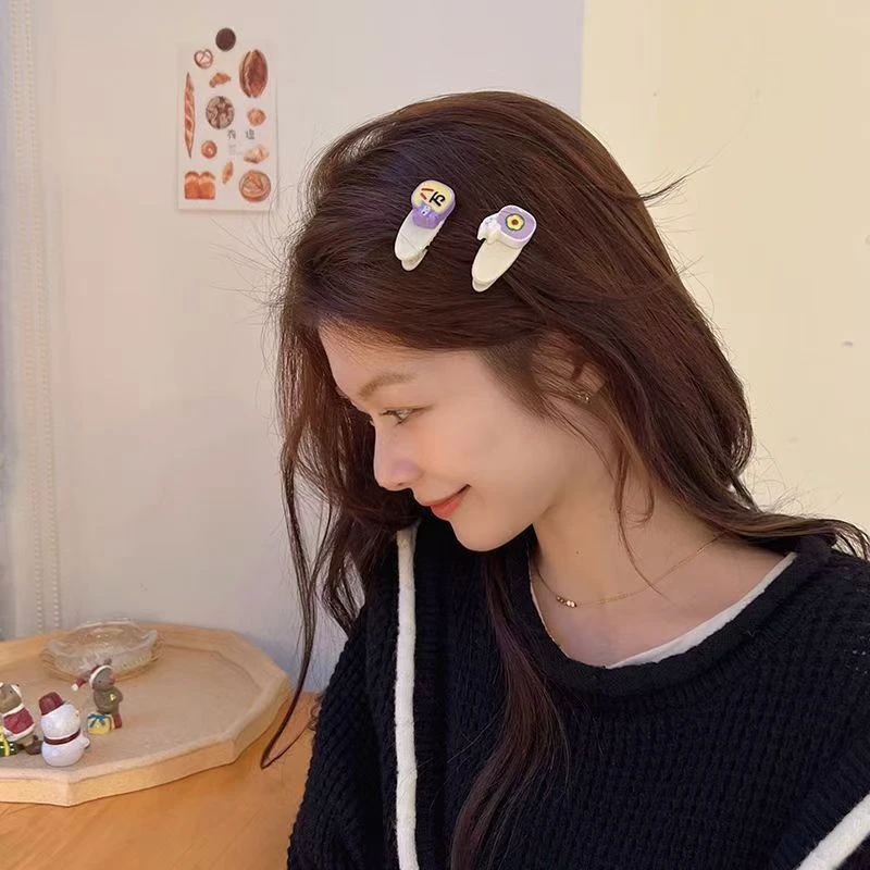 【42个混装】创意卡通发夹手工树脂配件diy卡通可爱发夹毛毛绒抓夹