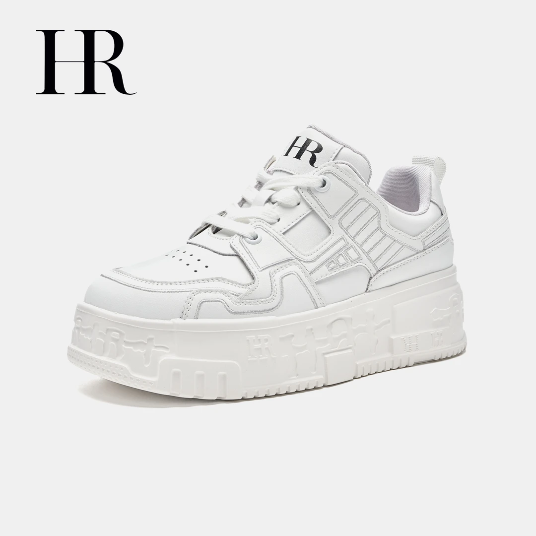 HR/赫莲娜女鞋2025年秋冬季新款板鞋时尚欧货厚底百搭运动鞋增高
