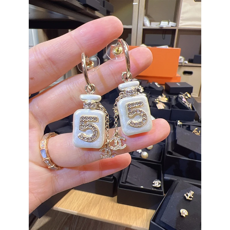 未使用 Chanel/香奈儿 澳海贝/香水瓶耳环