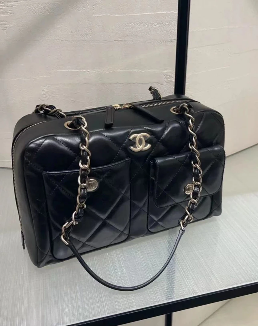 全新未使用 Chanel/香奈儿 澳海贝/24a保龄球包