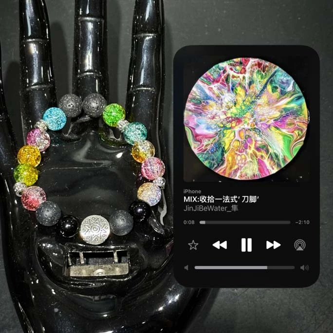 铜合金亚克力手链 灵魂对撞   爱止痛 隼 专辑封面手链ins风