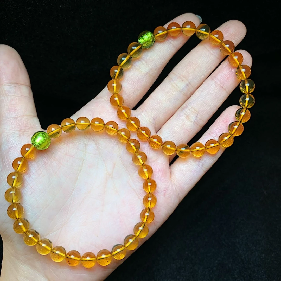 【小宝珠宝】12 S81447-琥珀DIY单圈手串-多样性发一件-6mm+