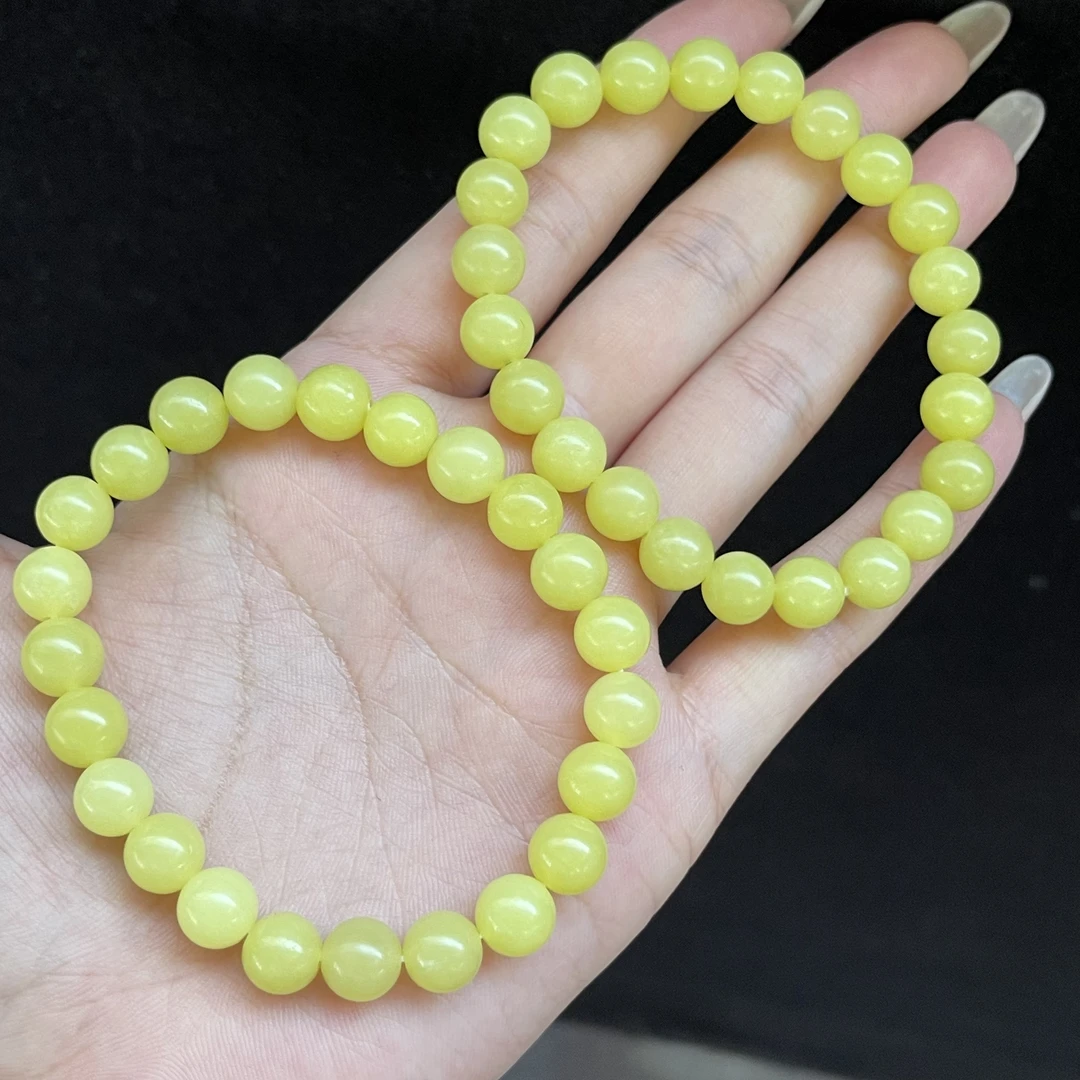 【小宝珠宝】18 S81766-蛇纹石玉单圈手串-多样性发一件-8mm