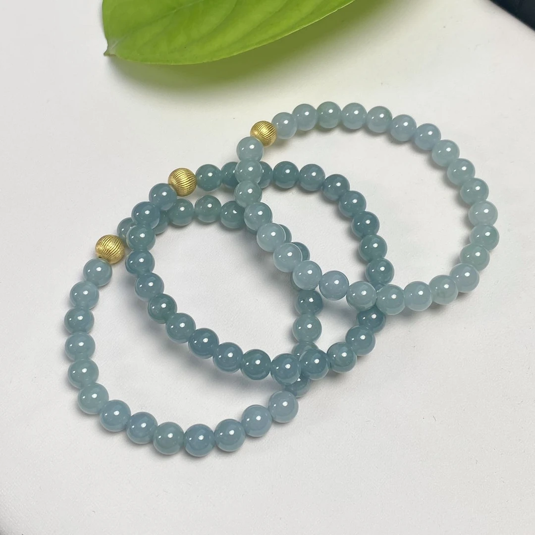 【小宝珠宝】17 S5820-翡翠手串-多样性发一件-6mm