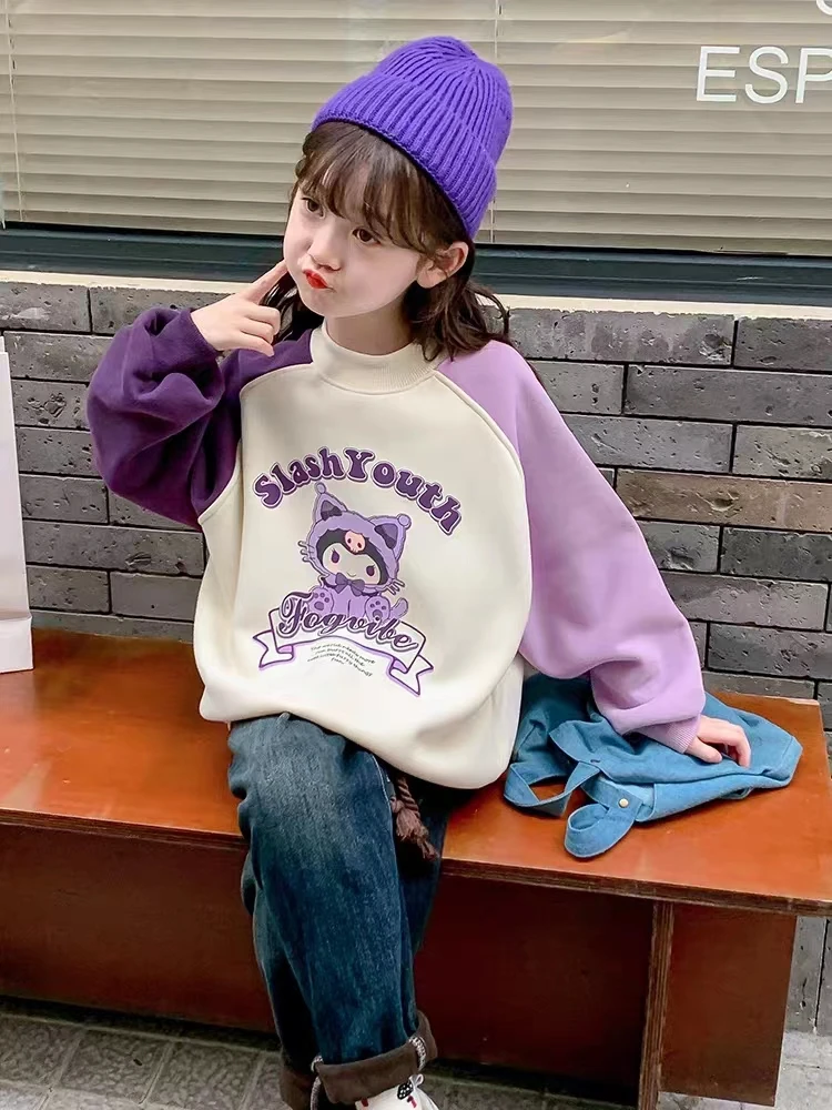 （现货）母女款2023春秋季女童洋气套头韩版卫衣儿童上衣 W199