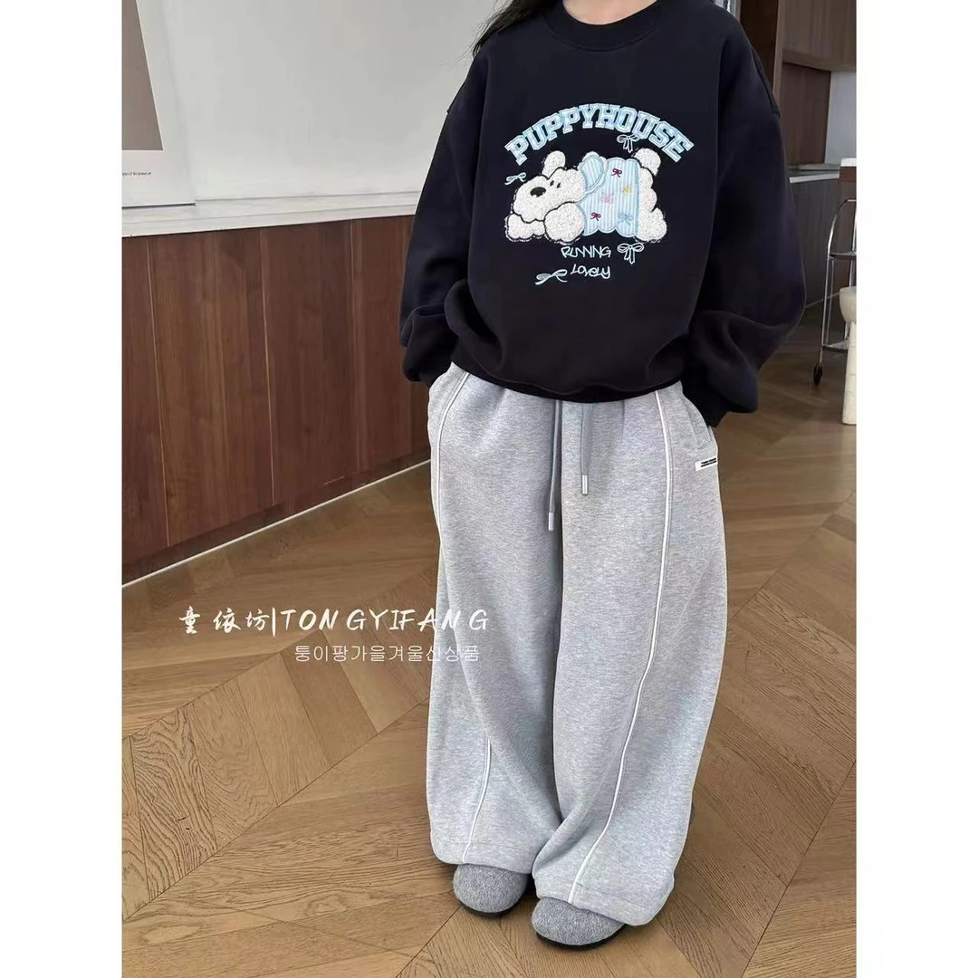 K0972休闲加绒卫裤