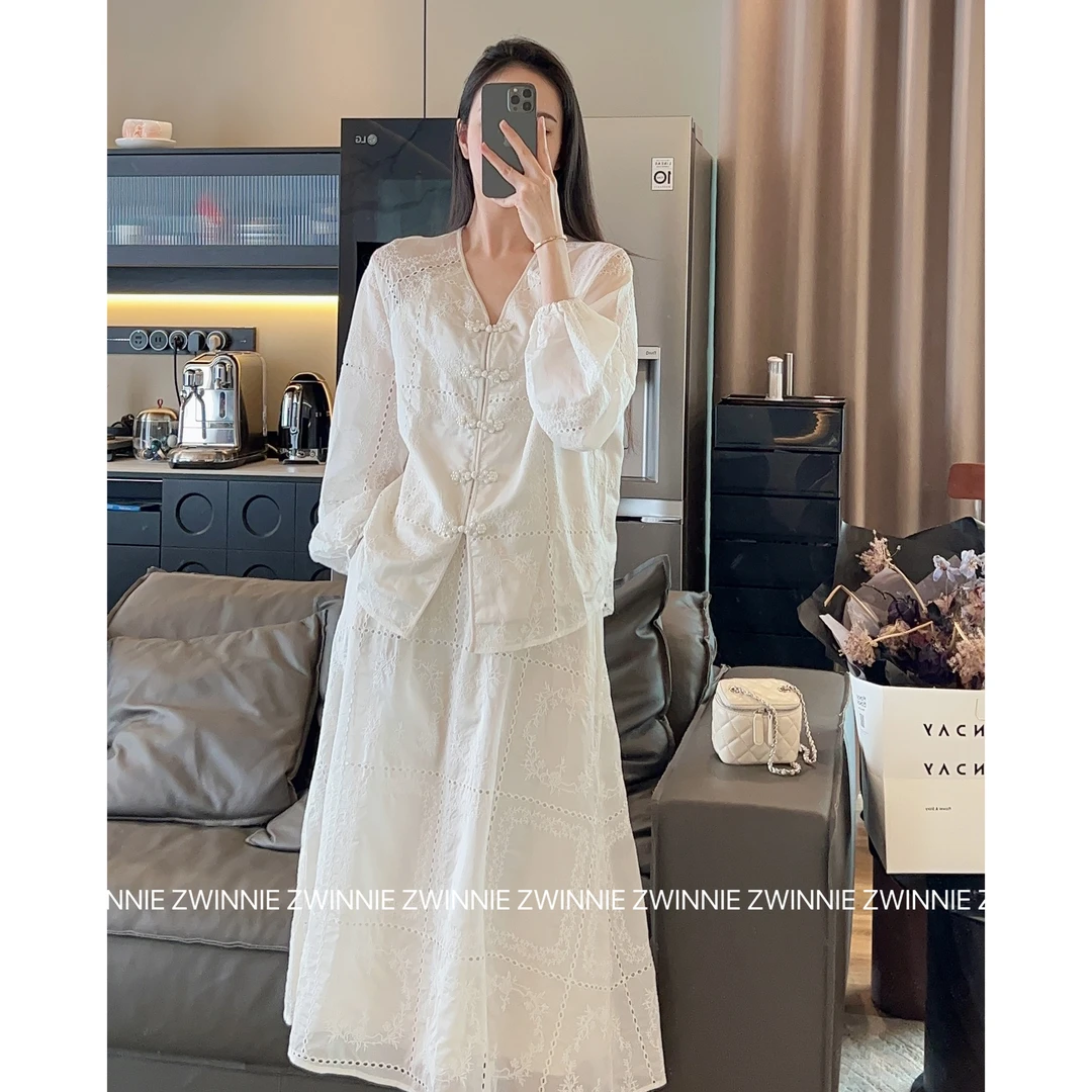 Zwinnie/詹维尼【国风绣花套装】国风气质时尚显瘦套装 GZC202334